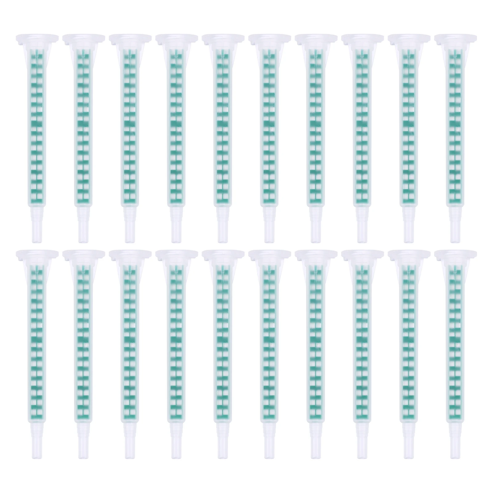 

50pcs Mixing Tube Set Square Bayonet Epoxy Resin Mixer AB Glue Applicator Cartridge Nozzle Filling Stirring Tools