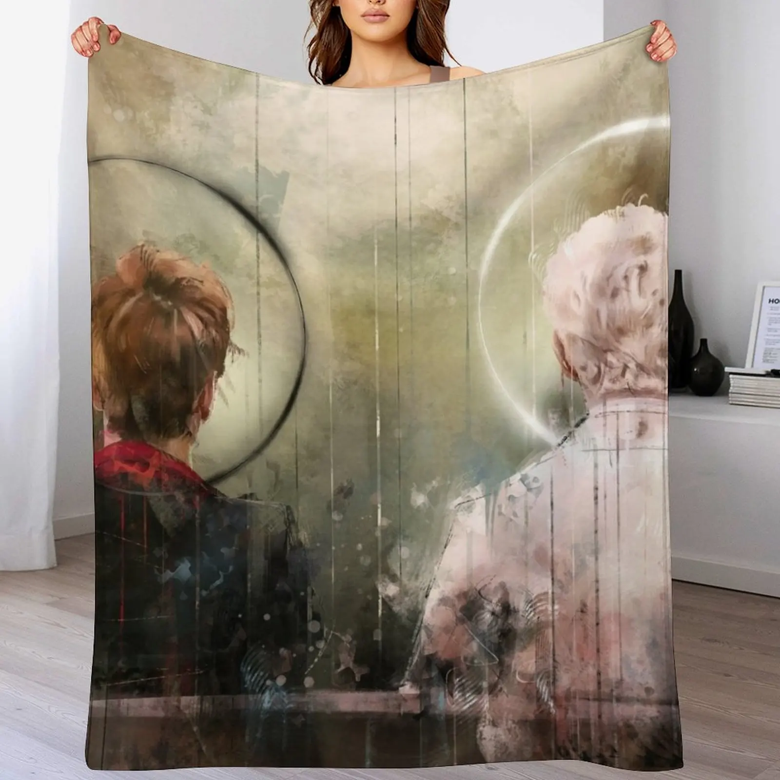 

One moment in time Throw Blanket Warm Accent Blanket for Living Room Decoration
