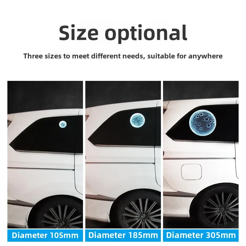 Universal Car LED Decorative Lights Creative Moon Luminous Interior Light USB Connect To Power Auto Accessories