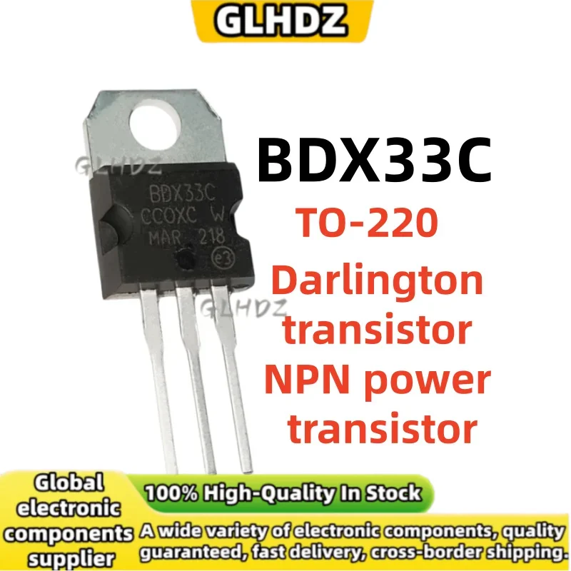 10-30PCS BDX33C TO-220 BDX*33C NEW Darlington transistor NPN power transistor spot goods
