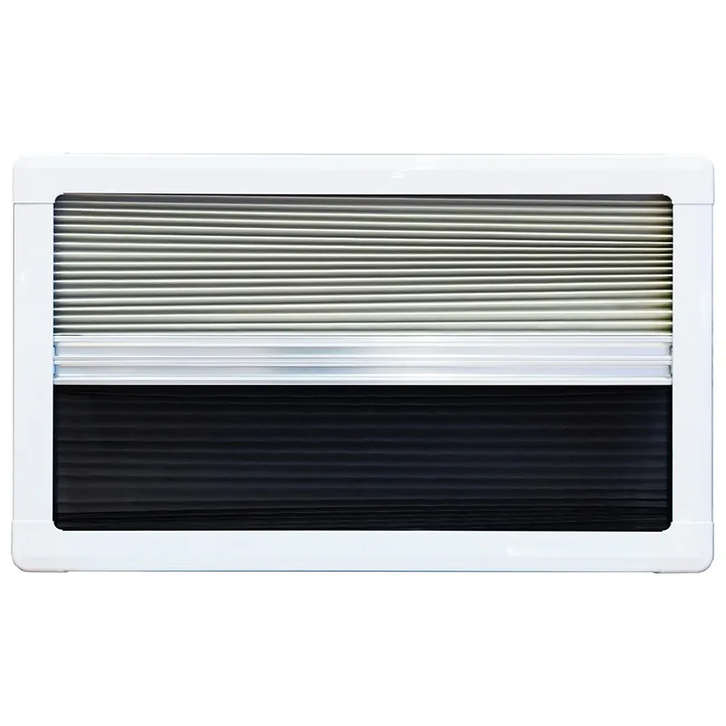 RV push window, acrylic push window, pleated inner frame