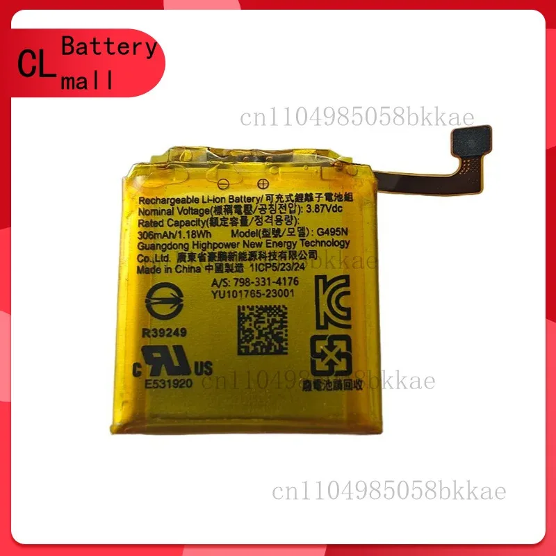 High Quality NEW G495N Rechargeable Battery 306mAh 3.87V For Google Pixel Watch 2 Watch