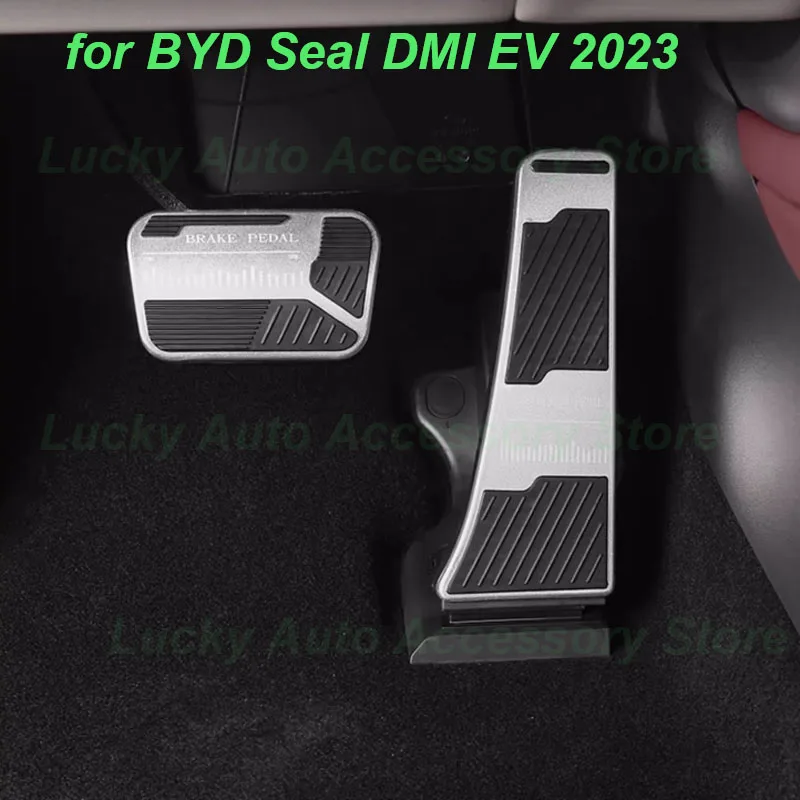 

Car Gas Accelerator Pedals for BYD Seal DMI EV 2023 Throttle Brake Anti-slip Aluminium Alloy Pedal Cover Interior Accessories