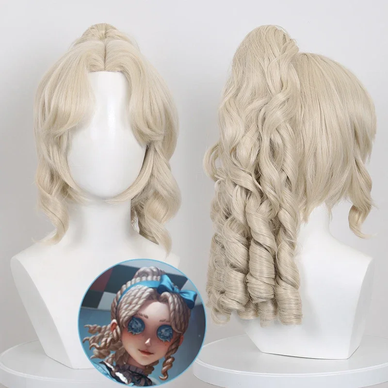 

Game Identity V Journalist Alice Dross Cosplay Wig Memory Alice DeRoss Source of Evil Long Curly Platinum Blonde Hair