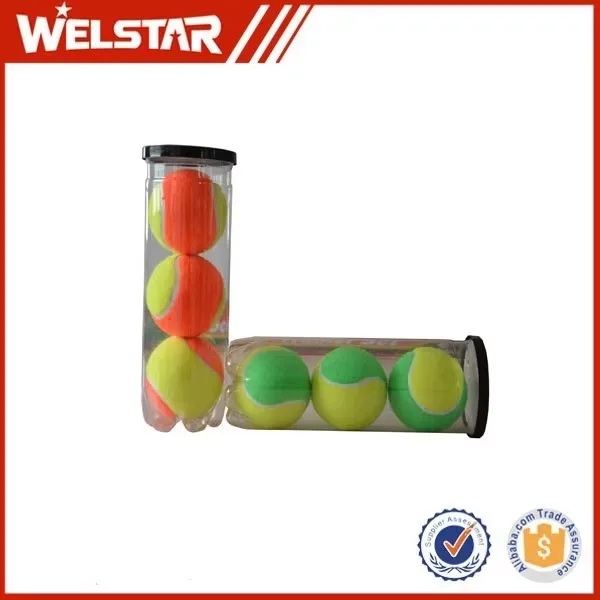 Custom Logo 6.3cm Colored Tennis Balls Wholesale Promotional Training Balls