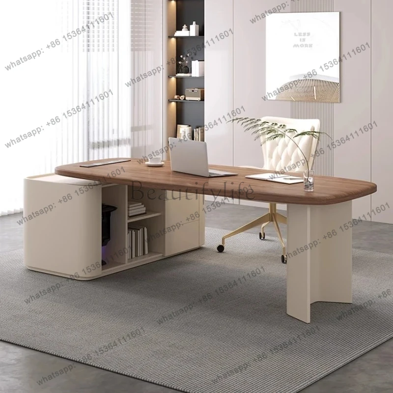

Wooden Writing Modern Office Desks Storage Drawers Chair Executive Standing Computer Desks Study Laptop Scrivania Furniture