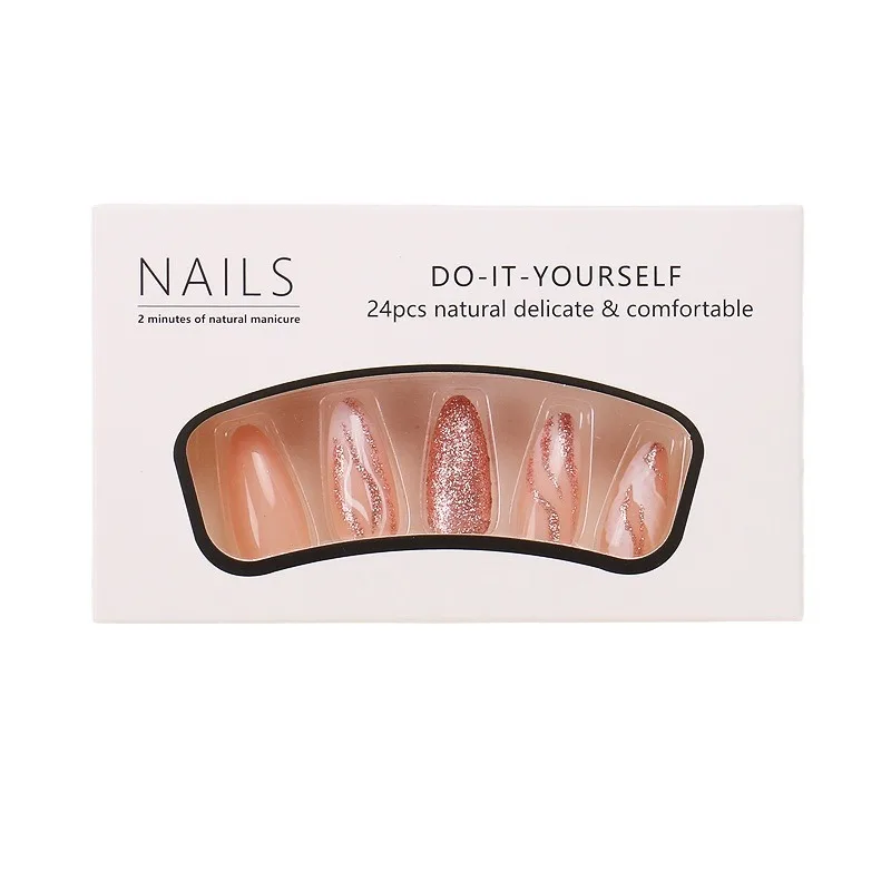 

European and American nail patches wear nail shiny nail art finished products removable