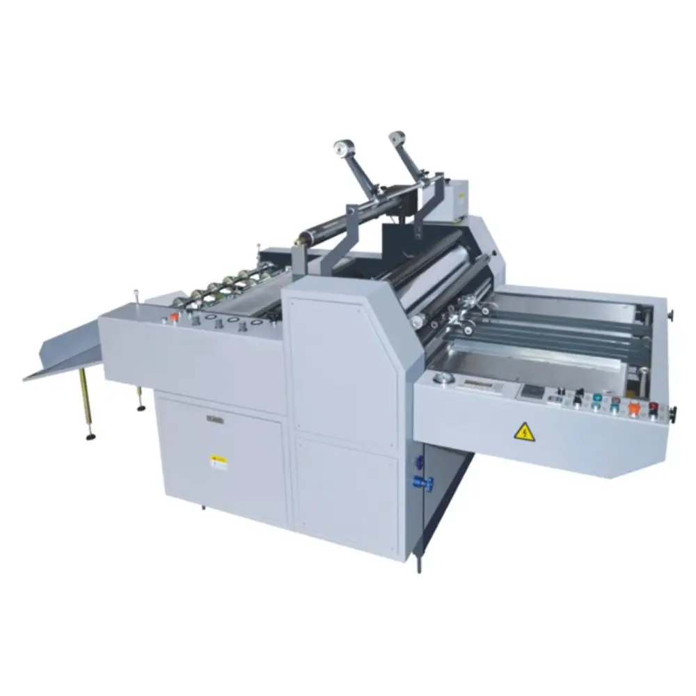 Semi Automatic Film Laminating Machine, Both Pre-Glued and Glue-Less Manual Paper Feeding for Paper Film