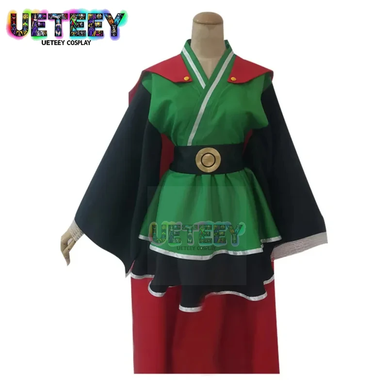 UETEEY Son Gohan Cosplay Anime Costume Ball Bulma Role Play Women Lolita Dress Belt Outfits Girl Halloween Carnival Party