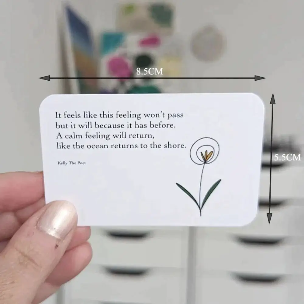 Anxiety Relief Pocket Poems Anxiety Relief Pocket Healing Card Portable Collection of Soothing Words Anxiety Affirmat