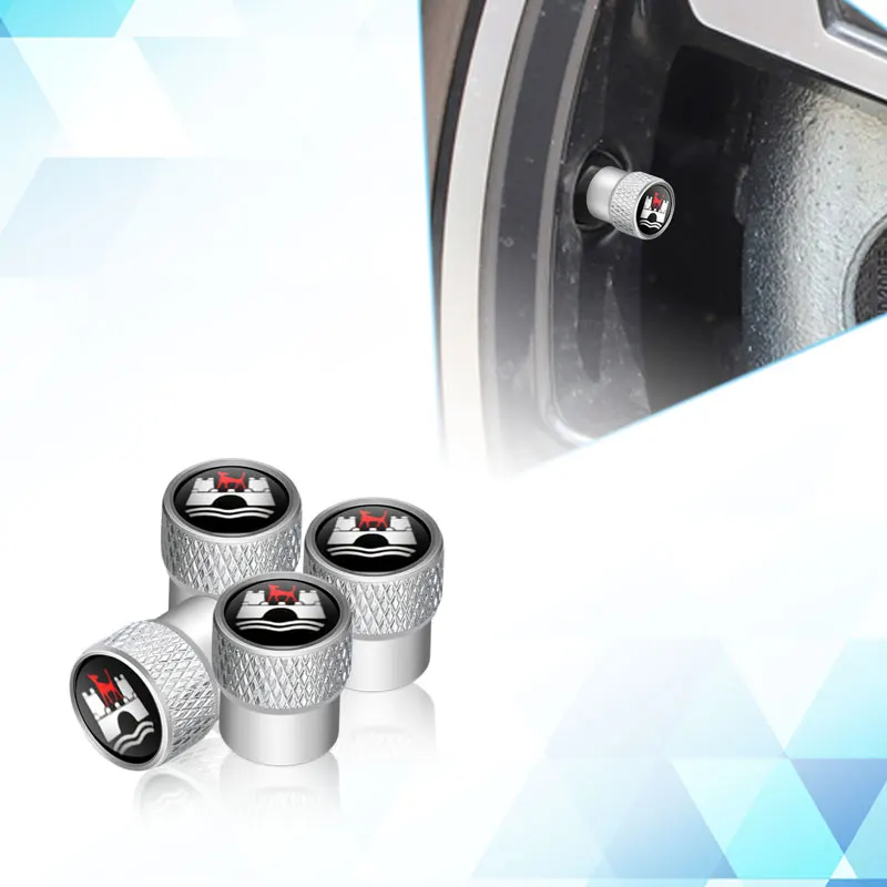 4Pcs Car Wolfsburg Badge Wheel Tires Valve Caps Tyre Valve Stem Covers For VW Volkswagen Touareg Tiguan Golf MK4 MK5 MK6 MK7