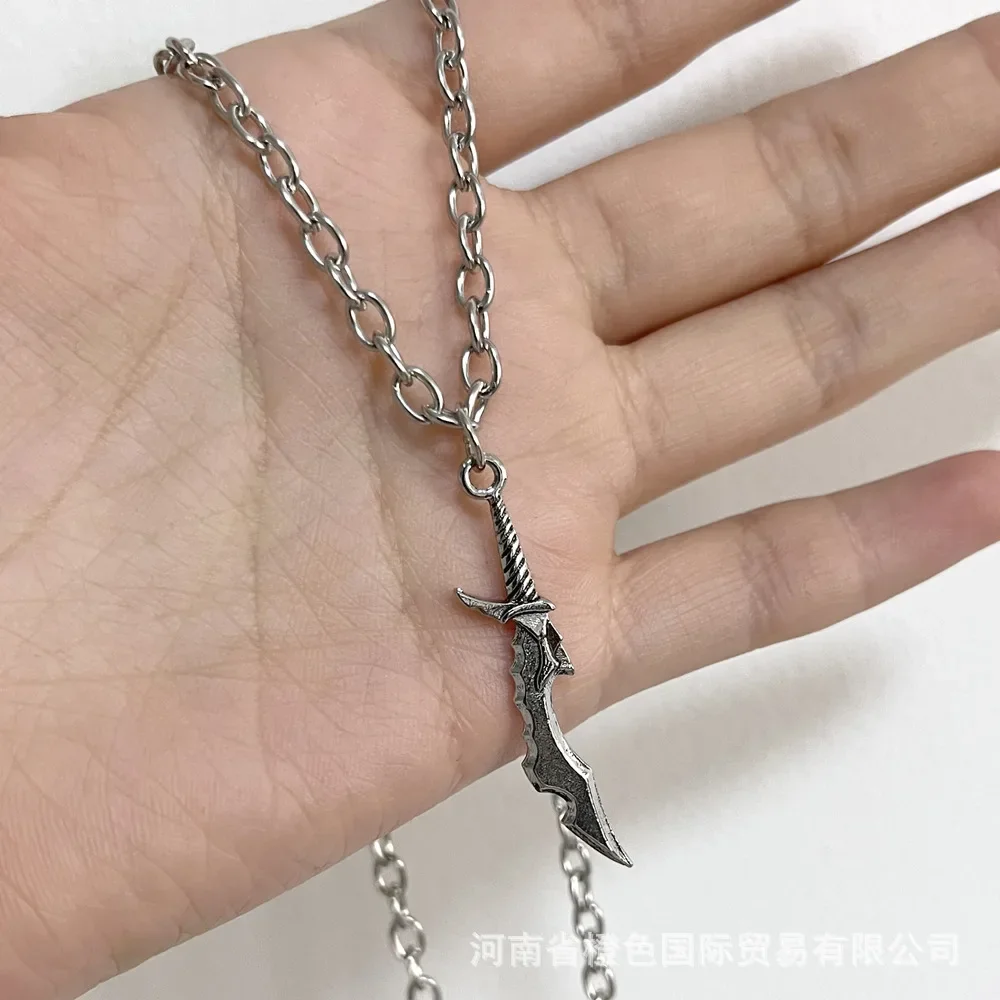 Sung Jin-woo Yoo Jin-ho Park Kyung-hye Manga Necklace Jewelry Metal Short Blade Pendant Cosplay Costumes DIY Props Toys Gifts