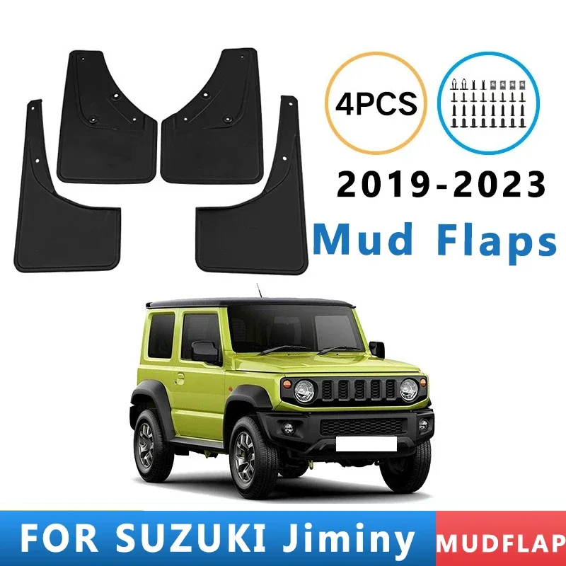 

Mud Flaps Fit for SUZUKI Jiminy 2019-2023 2020 2021 2022 Mudguards Tire Fenders Splash Proof Accessories Wheel Guards 4ps