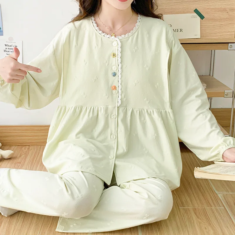 Maternity Sleepwear Pregnant Pajamas Nursing Breast Wear Lactation Women Modal Clothing For Feeding Nursing Clothes Nightgown