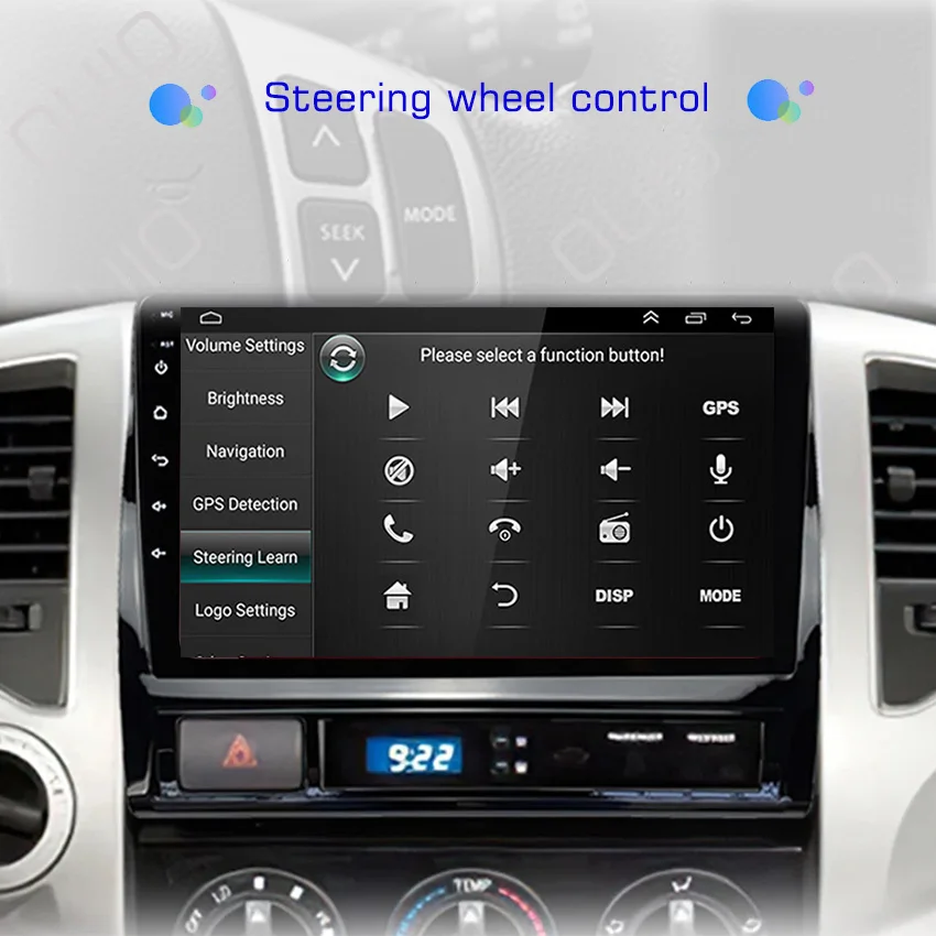 2K QLED 12 + 128GB لتويوتا تاكوما 2 هايلكس 2005-2015 Carplay ستيريو راديو السيارة الوسائط المتعددة مشغل فيديو أندرويد راديو تلقائي GPS BT