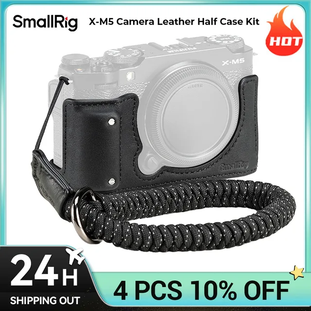 SmallRig X-M5 Camera Handgrip, skórzany zestaw półetui do aparatu FUJIFILM X-M5 Black and Brown może wybrać obciążenie 10 KG 4879