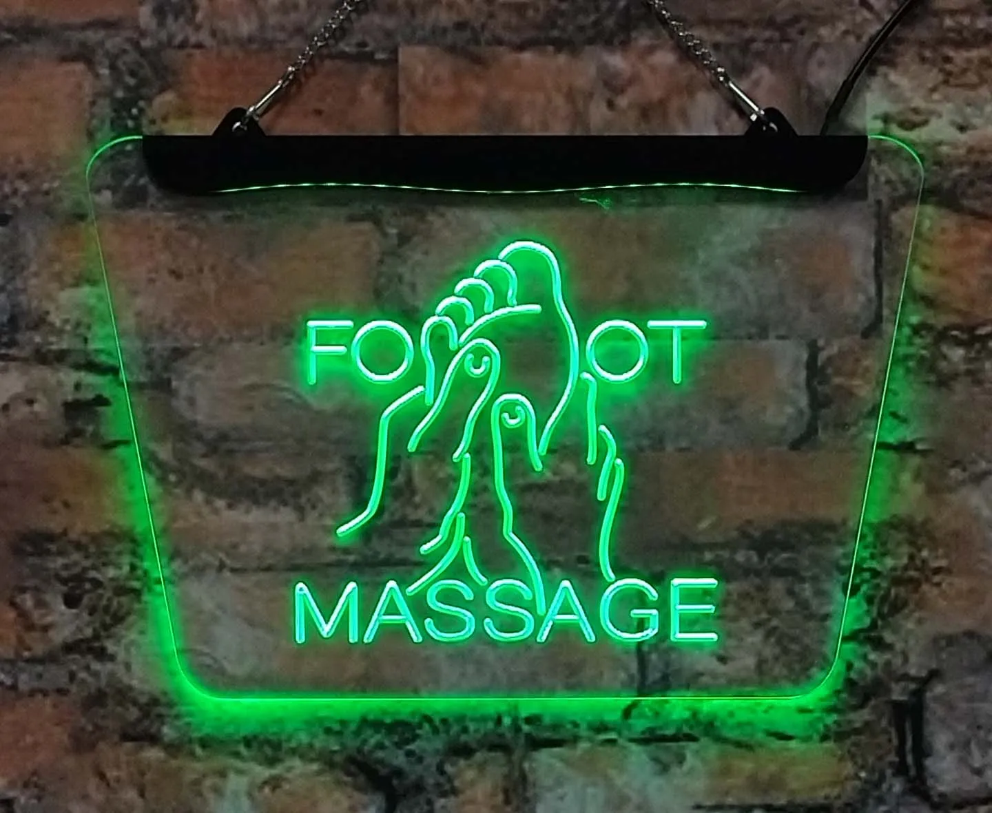 

Foot Massage Sauna Shop LED Neon signs -3D carved interior decorative wall art, suitable for stores, homes, entertainment, etc