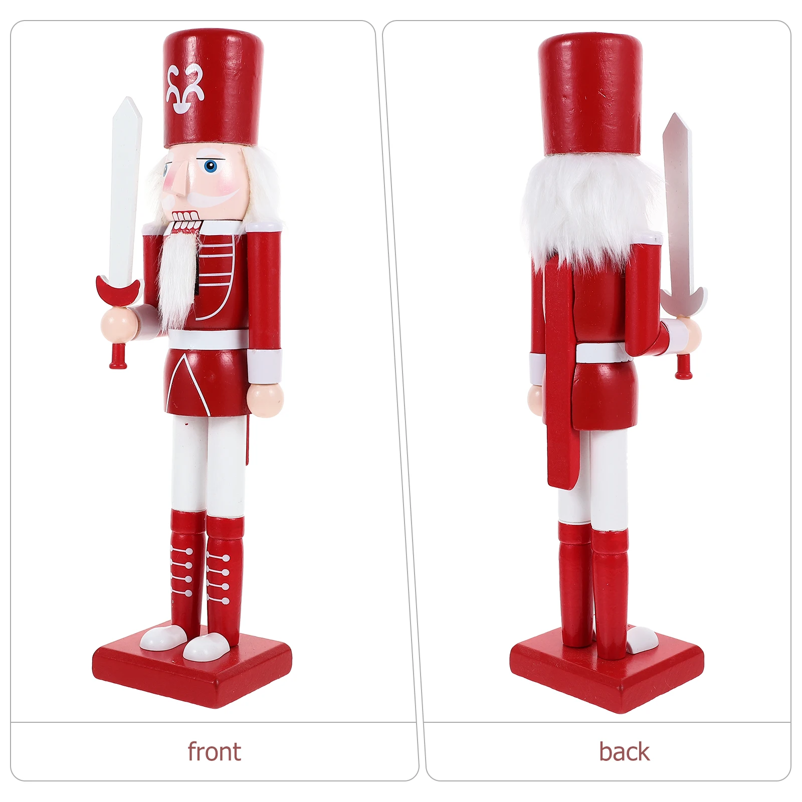 

Wooden Nutcracker Christmas Decor Desktop Figure Party Decoration Xmas Nutcracker Ornaments Festival Gift Small Indoor Ornament