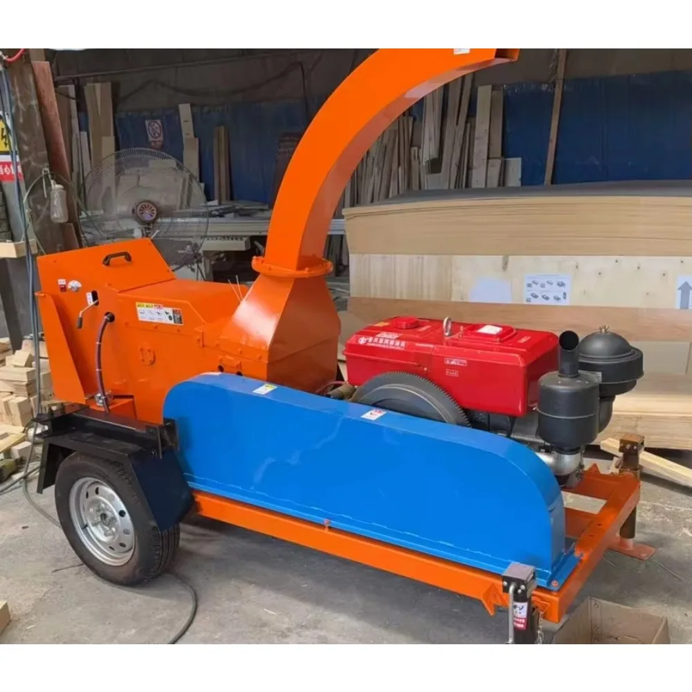 Mobile Wood Branch Shredder | Garden Leaf Crusher | Multifunctional Garden Waste Recycling Equipment