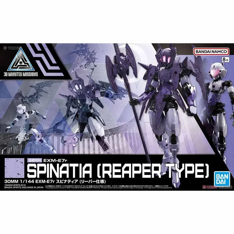 In Stock BANDAI ANIME 1/144 30 MINUTES MISSIONS 30MM EXM-E7r Spinatia REAPER TYPE Assembly Plastic Model Action Toy Figure Gift