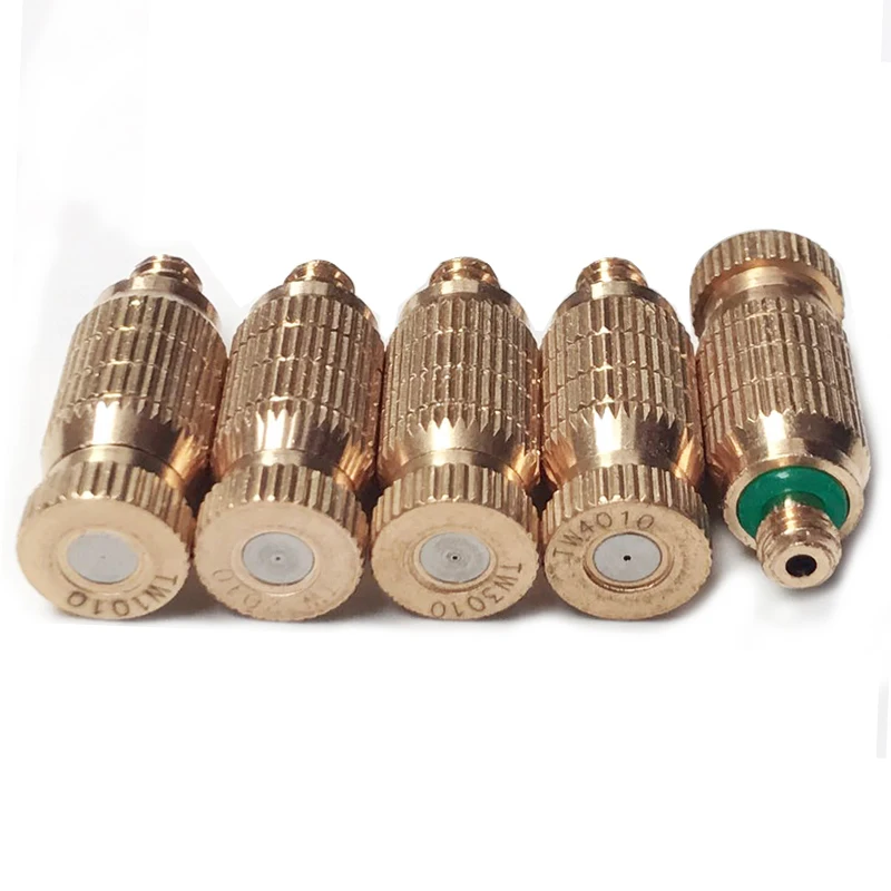 

20pcs High Pressure Brass Misting Nozzles 10/24 UNC Thread Mister Nozzle Replacement for Garden Greenhouse Irrigation