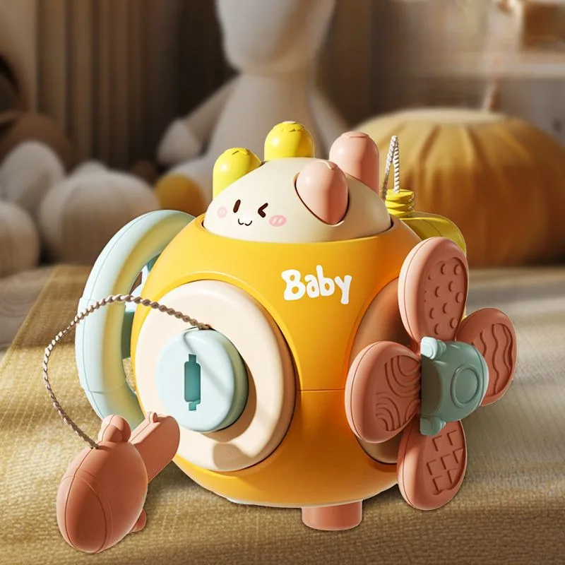 Busy Ball Grasping Toy For Babies 1 2 3 Years Old Montessori Early Education Six Side Activity Cube Sensory Play Toy For Toddler