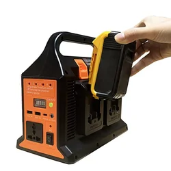 Power Inverter 110V 220V Outdoor Mobile Lithium Battery Inverter For Makita/DeWalt/Milwaukee/Bosch 18v Battery With USB Type-C