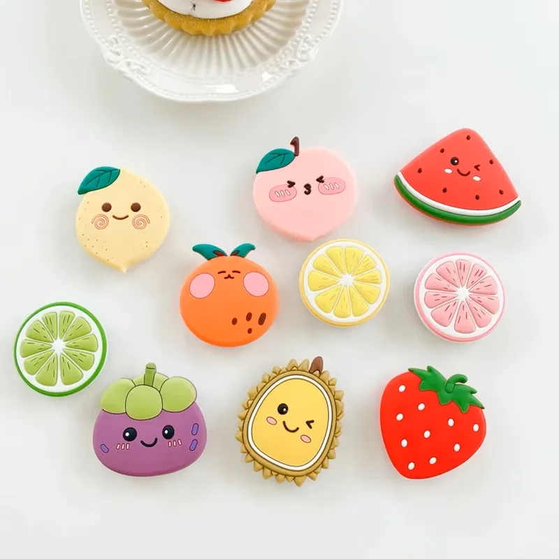 NEW Mobile Phone Holder  Cute Fruit Strawberry Foldable Grip for IPhone  Support Tok Socket Pocket Finger Bracket Griptok Stand