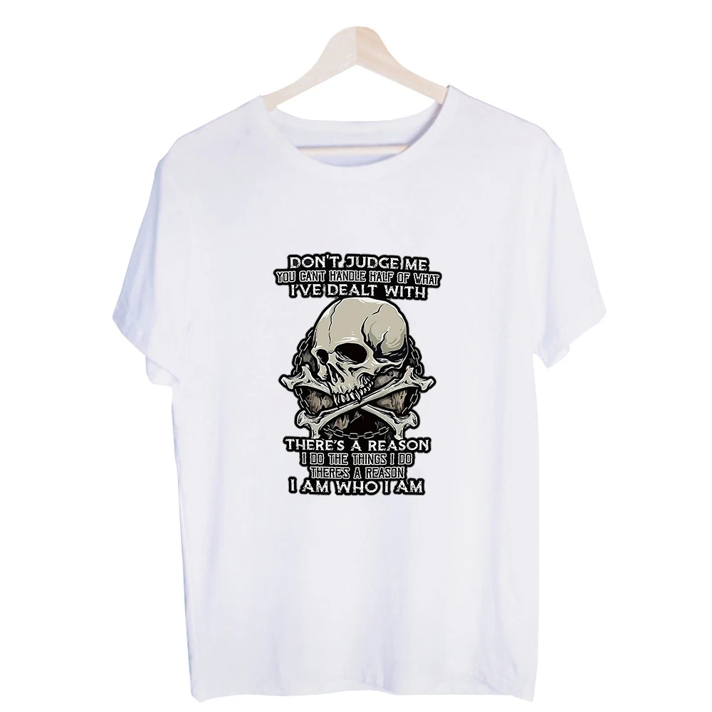 Men's Skull and Crossbones Slogan Graphic Tee, Short Sleeve Crew Neck Streetwear T-Shirt for Casual Daily Wear