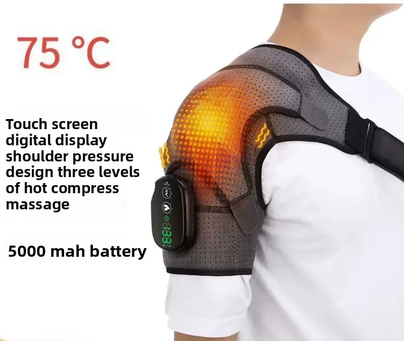 Electric Massage Shoulder Pads Outdoor Sports Shoulder Pads 5000 MAh Hot Compress Massage Shoulder Pads