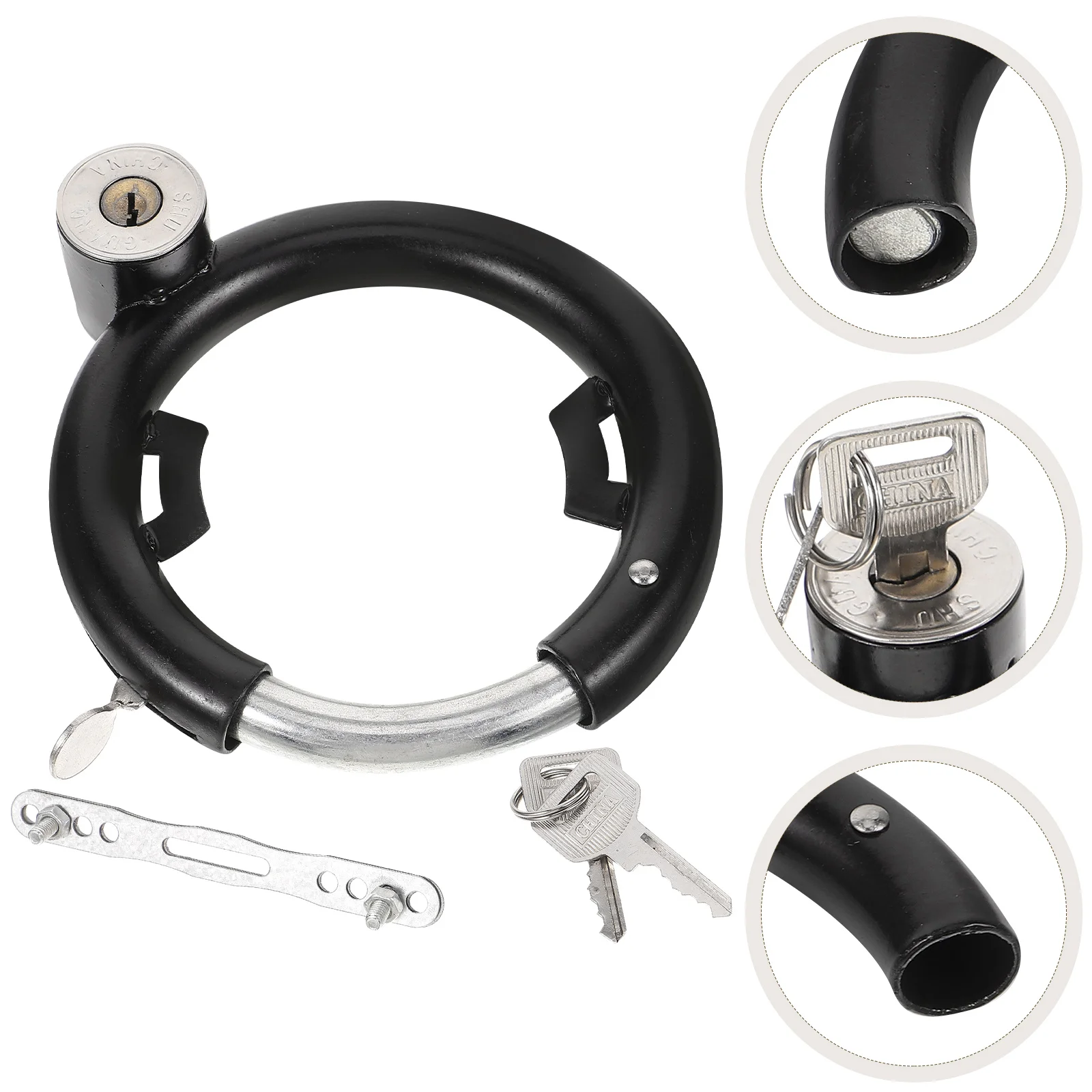 

Lock Anti theft Stainless Steel Round Chain Multi function Disk Brake Electric Scooter Padlock Portable Reusable