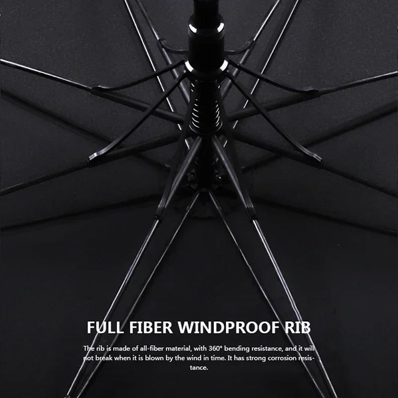 ใหม่มาถึงแบรนด์ญี่ปุ่นร่มยาว8K Windproof ไม้ขนาดใหญ่ผู้ชายร่มฝนคลาสสิกธุรกิจ Paraguas