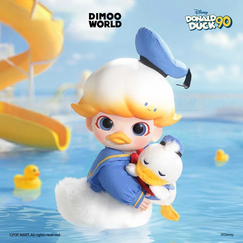 Genuine New Dimoo Donald Duck 1/8 Movable Figure Kids Plaything Cute Doll Action Figure Made By Hand Christmas Gift