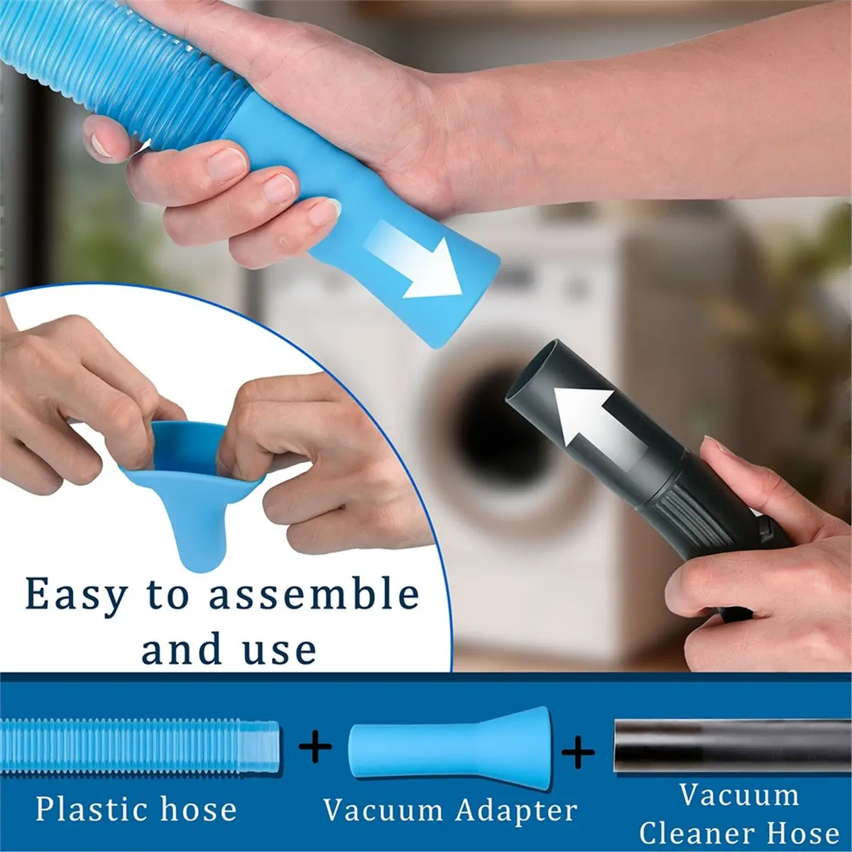 11·11COUPON 6Pcs Dryer Vent Cleaning Brush Kit Flexible Long Hose Lint Remover Nylon Brush Set Vacuum Air Duct Cleaner Tools