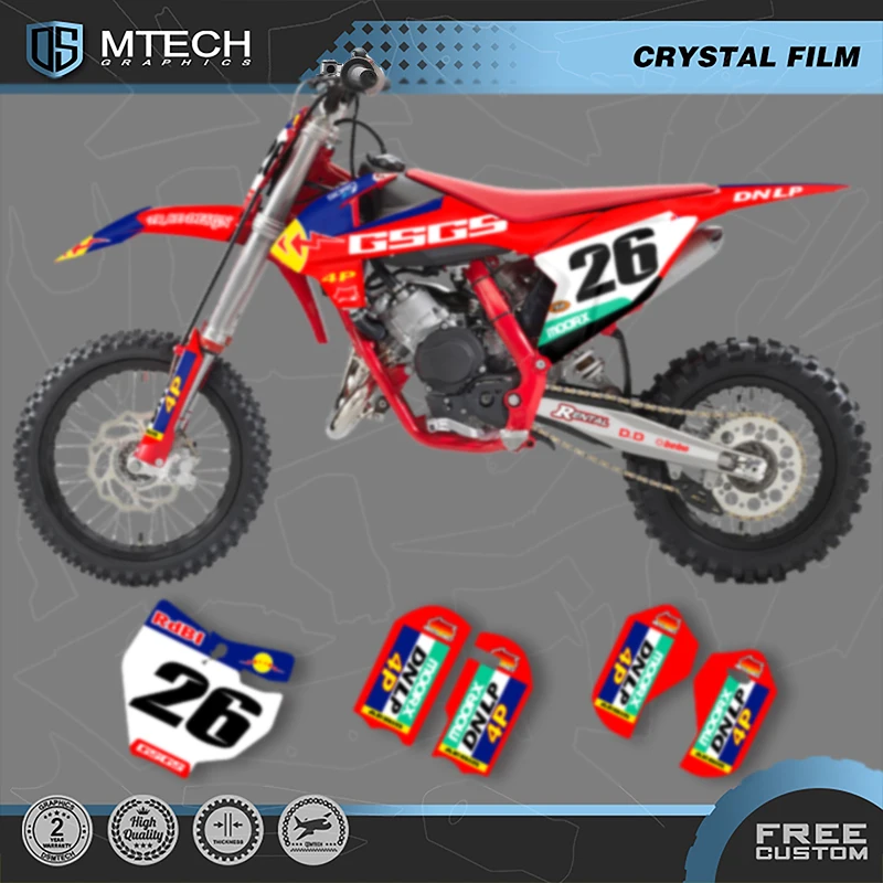 

DSMTECH мотоциклетные графические фоновые наклейки, наборы наклеек для GASGAS MC65 2021 2022 001