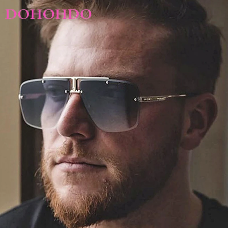 

DOHOHDO Luxury Brand Design Square Sunglasses Women Men 2025 Fashion High Quality Sun Glasses Popular Party Driving Eyeglasses