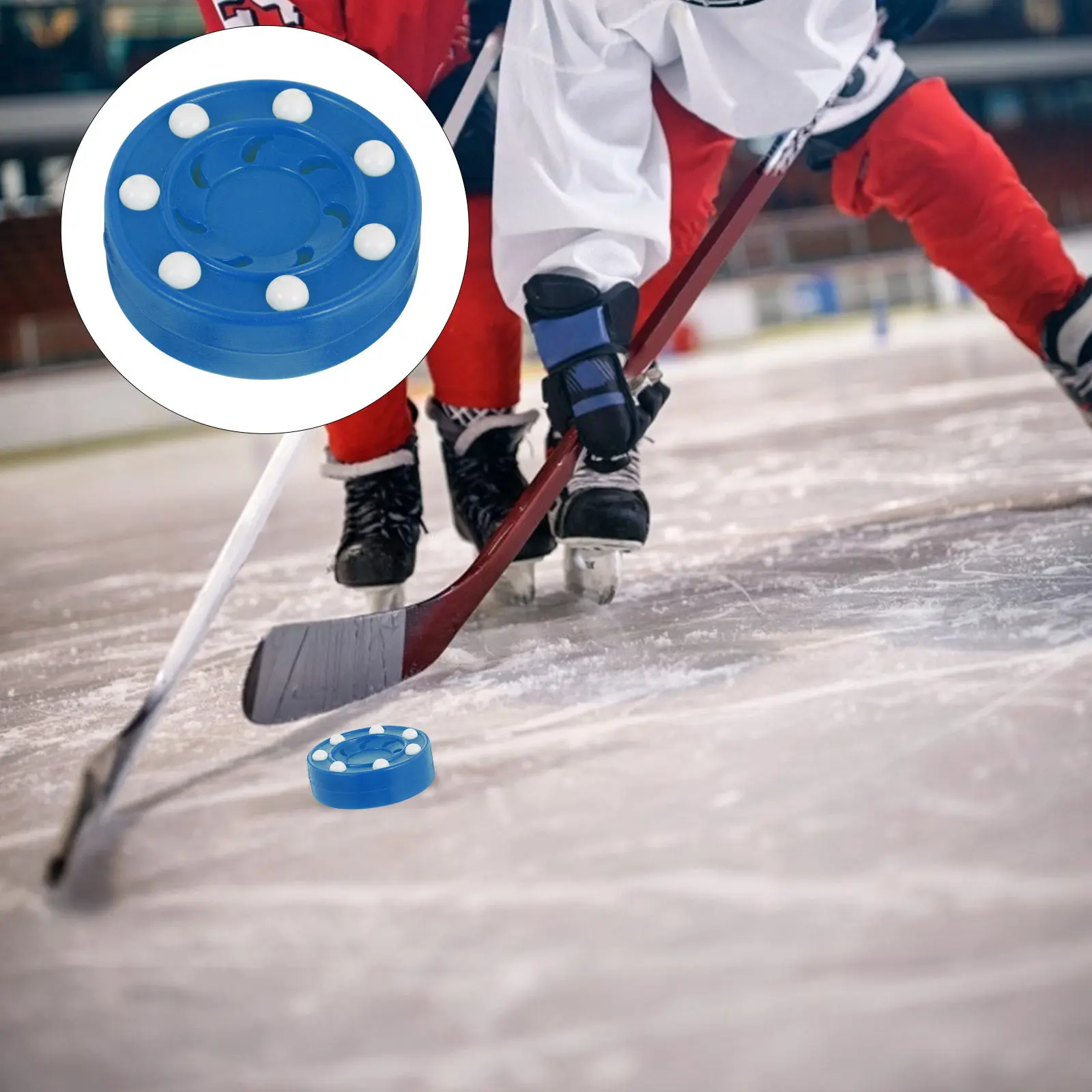 

1Pcs Roller Hockey Puck High Density Lightweight Shockproof Core Professional Training Competition Game Puck for Indoor Outdoor