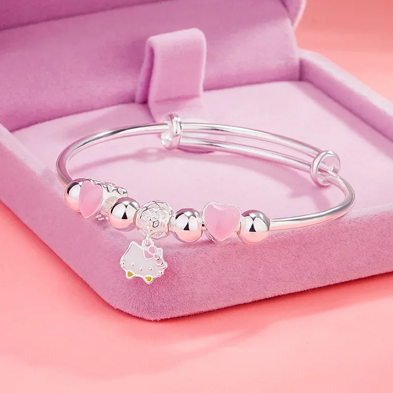 2024 Hello Kittys Y2k Bracelet Kawaii Bracelet Adjustable Pendant Cartoon Fashion Girl Jewelry Birthday Christmas Woman Gifts