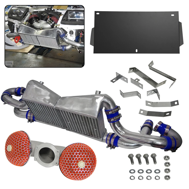 Aluminum Intercooler Kit Fits for Nissan 300ZX Twin Turbo Fairlady Z32 VG30DETTBlack/Blue/Red