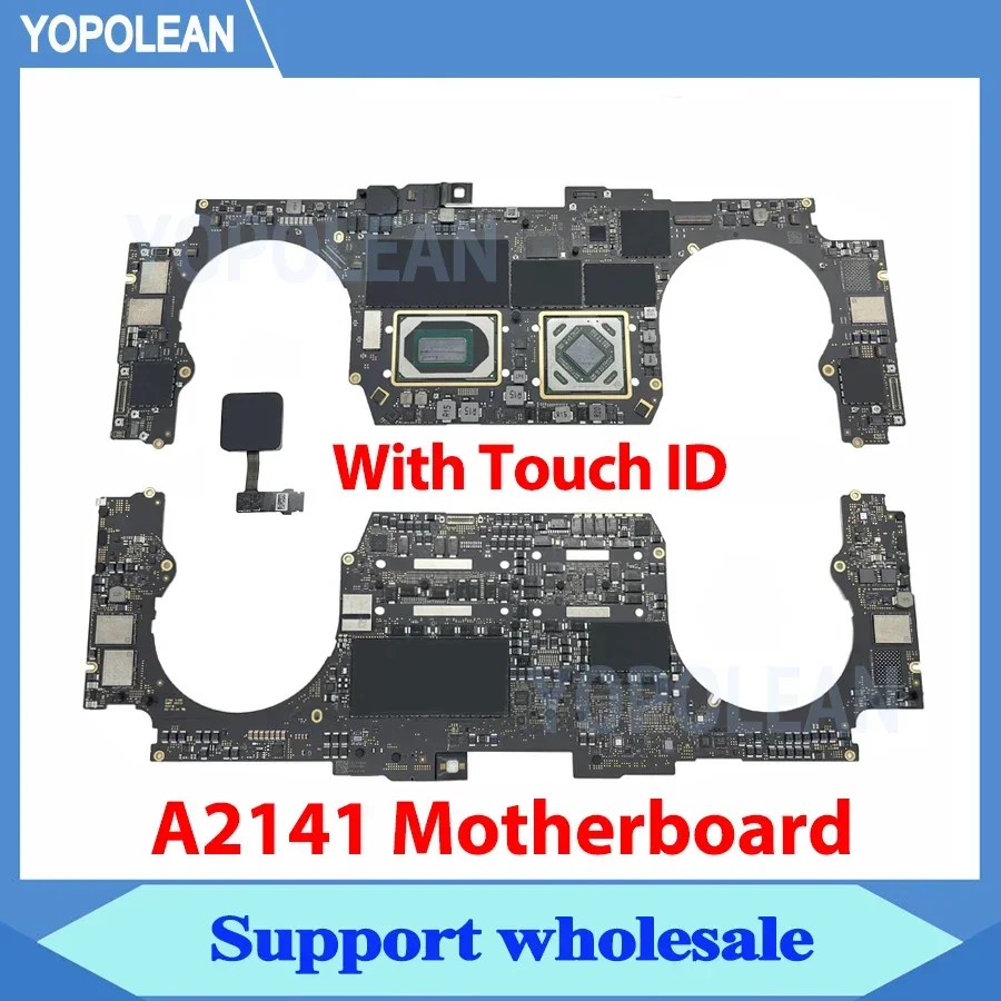 Original A2141 Motherboard With Touch ID For MacBook Pro Retina 16