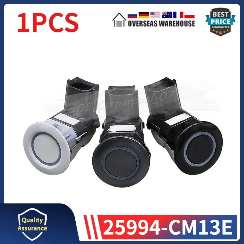 25994-CM13E For Infiniti EX35 FX50 Q60 QX50 QX70 QX80 QX56 G37 G25 QX56 PDC 1PCS Parking Assist Sensor Black White 25994CM13E
