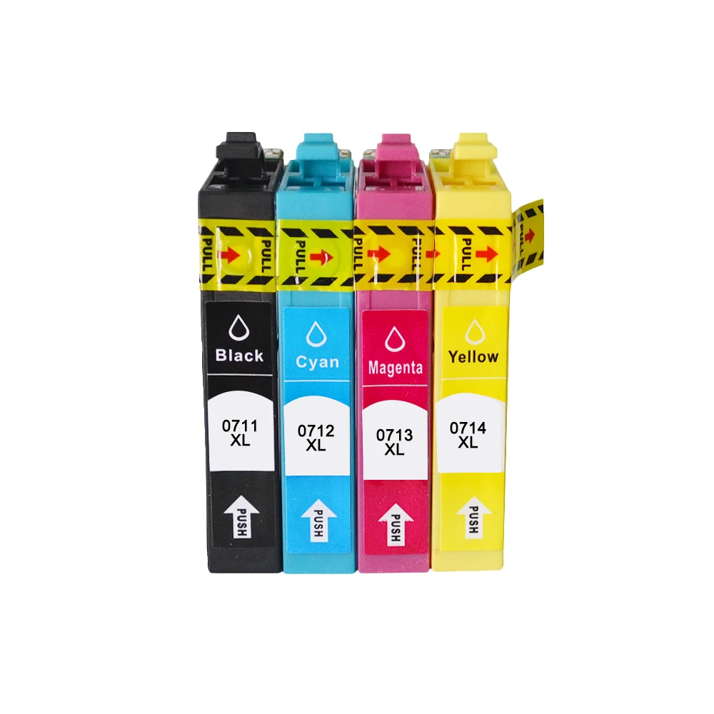 T0711 ink cartridge for Epson Stylus SX110 SX215 SX218 SX400 SX405 SX410 SX415 SX510W SX515W DX7400 printer