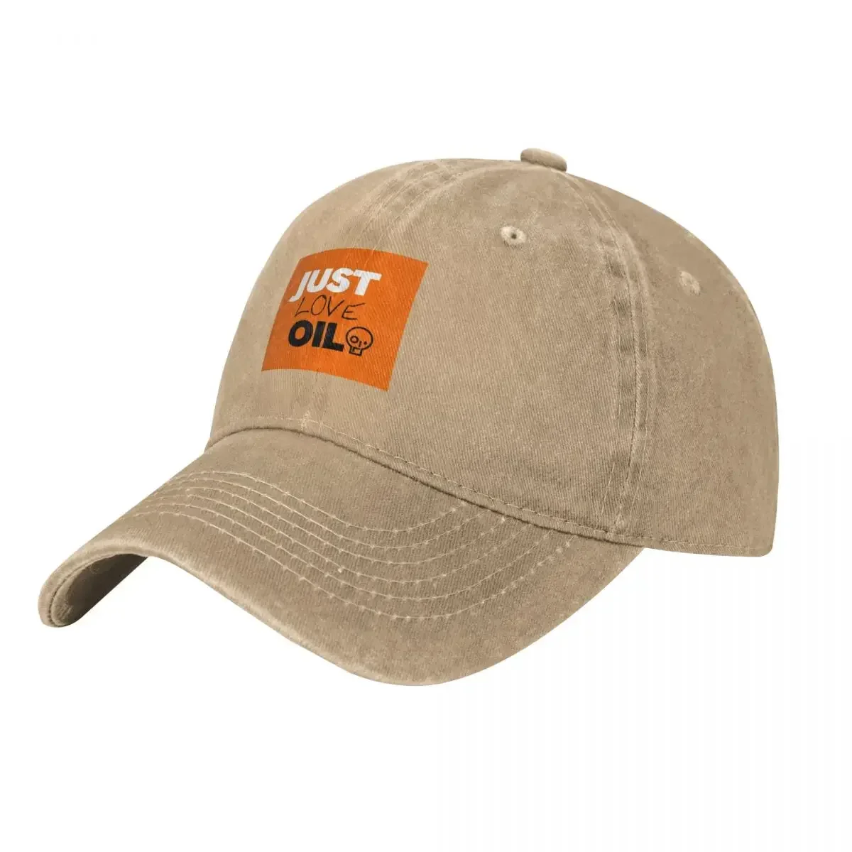 Just Love Oil - Just Stop Oil Parody Baseball Cap Thermal Visor Foam Party Hat Beach Hat Luxury Cap Designer Man Women's