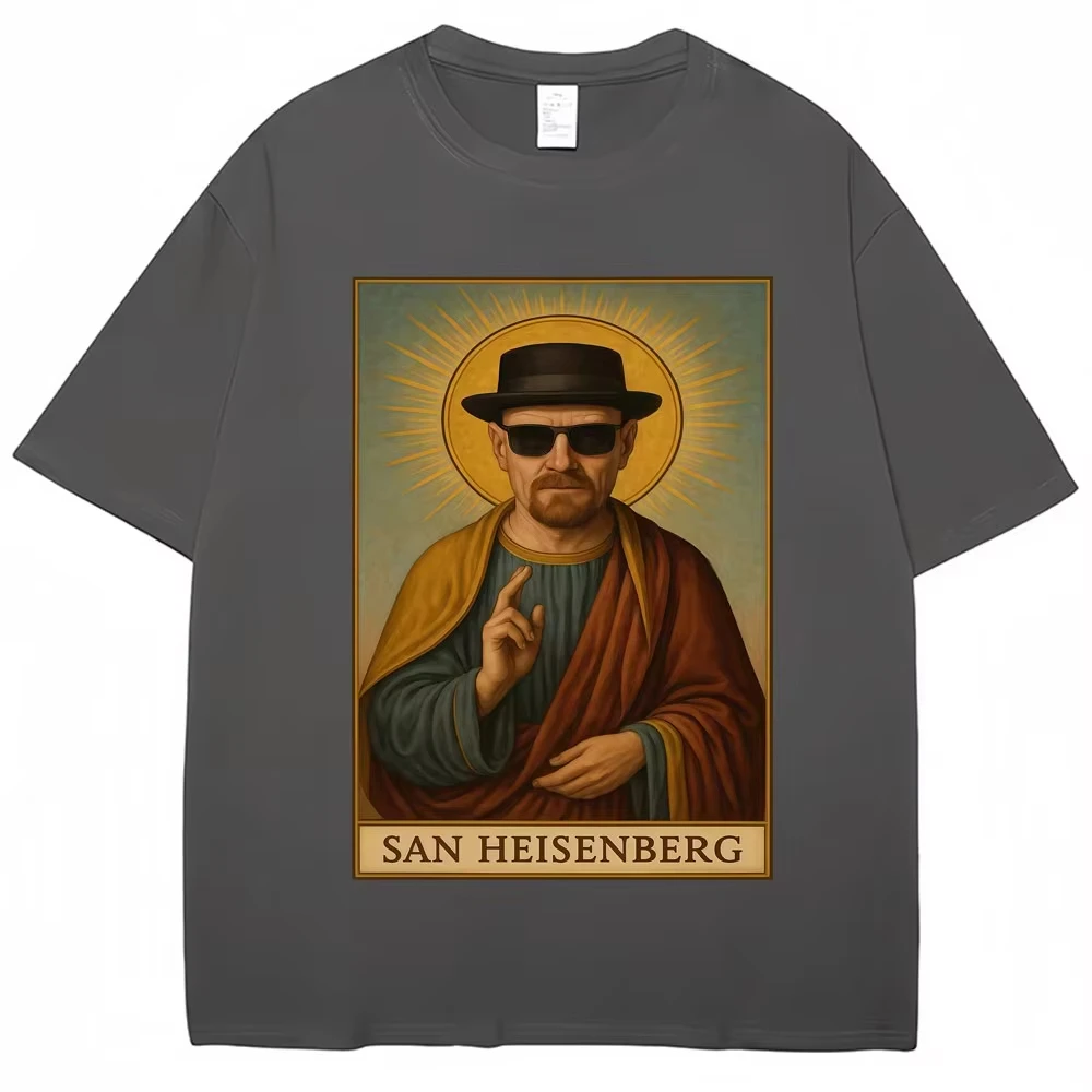 2026Funny Heisenberg Breaking Bad Graphic Vintage T Shirt Men Women Creativity Popular T-shirts  Cotton Casual Short Sleeve