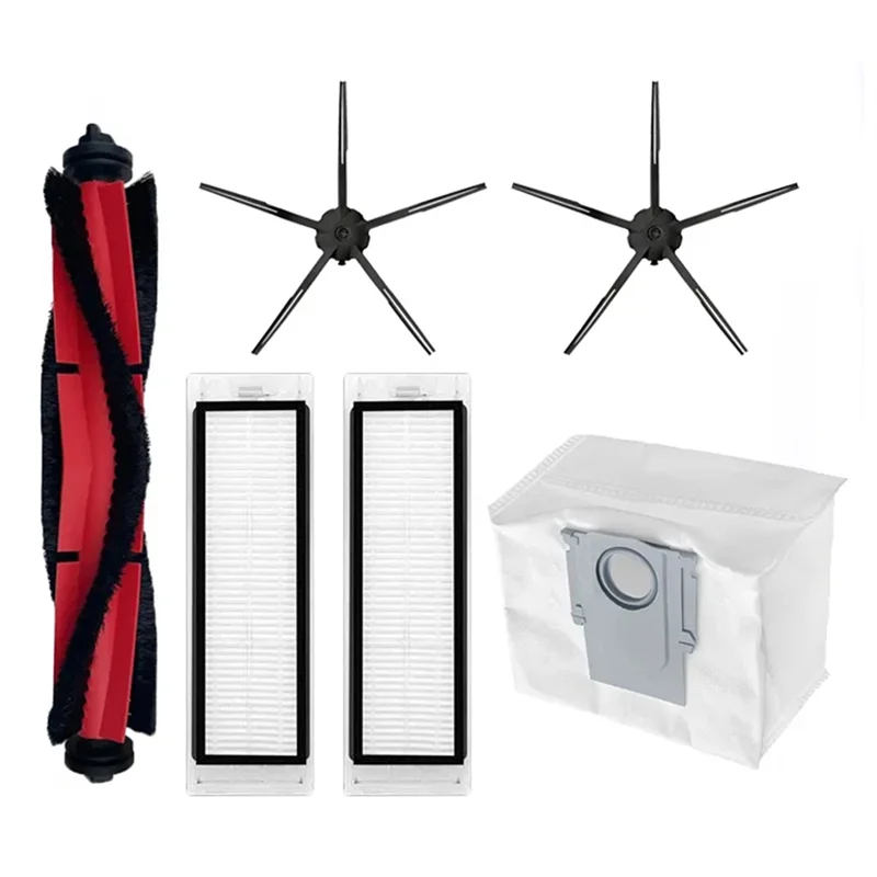 B59B-Roller Brush Side Brush Hepa Filter Dust Bags Spare Parts Accessories For Roborock Q5 / Q7 Max /Q5+ Vacuum Cleaner