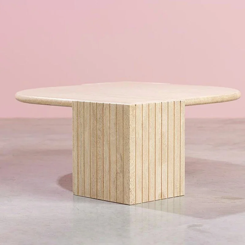 

Современный простой и натуральный пещерный мраморный журнальный столик для гостиной, скандинавский минимализм, креативный журнальный столик