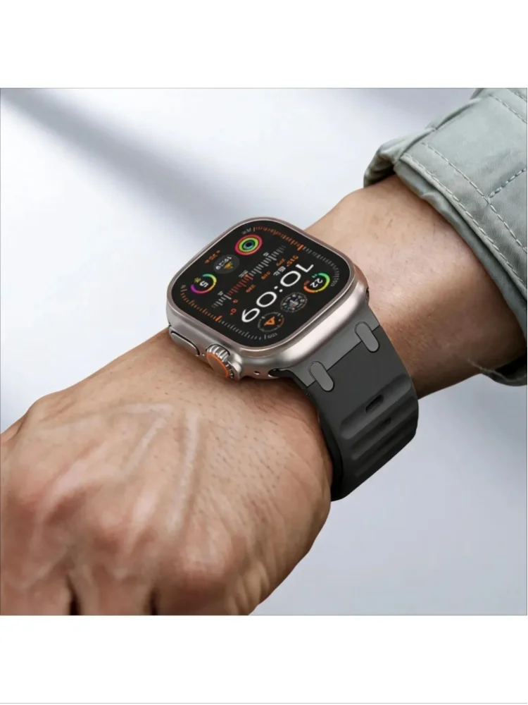 Sport-Silikon-Uhrenarmband Correa für Apple Watch Ultra 3 Series 11 10 9 8 7 SE 49mm 46mm 45mm 44mm iWatch Ersatzarmband Smartwatch-Armband