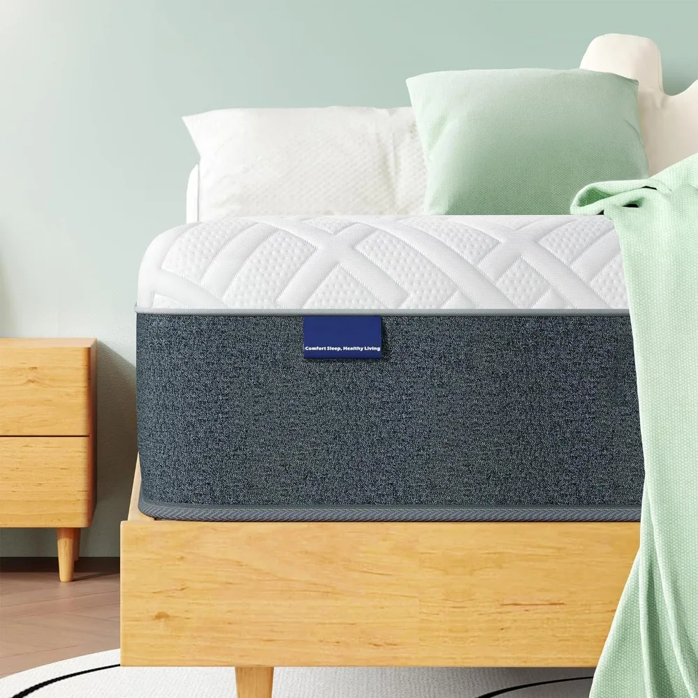

Queen Mattress, 8 Inch Green Tea Memory Foam Mattress in a Box, Medium Firm Queen Size Mattress for Pressure Relief, Mattresses