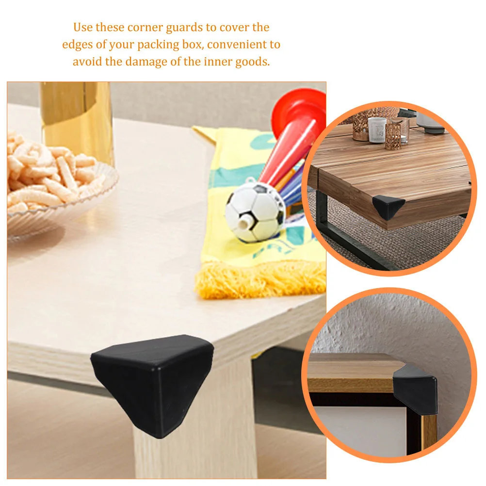 

100Pcs Carton Packaging Corner Guards Plastic Furniture Packing Corner Protectors Shipping Protection Packing Material