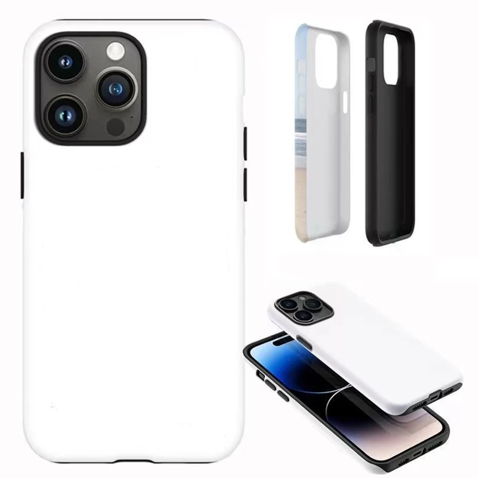 Funda con patrón serrado para iPhone 17 17e 16e 16 15 14 13 12 11 X XS XR XSMAX 7 8 Air Pro Max Plus, cubierta trasera de doble capa 2